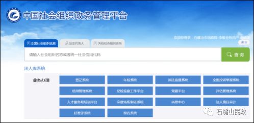 我市启用新版 中国社会组织政务服务平台 推进 互联网 社团治理